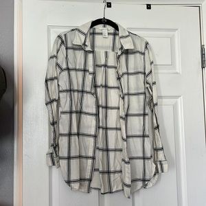 Black and white flannel